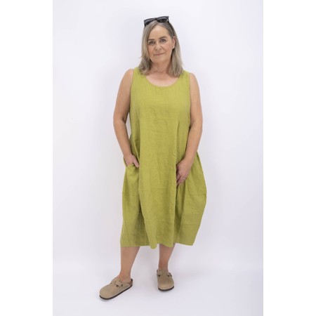 Thing Kreya Sleeveless Linen Dress - Green