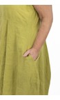 Thing Olive Kreya Sleeveless Linen Dress  