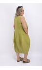 Thing Olive Kreya Sleeveless Linen Dress  