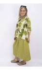 Thing Olive Safia Olive Linen Skirt  