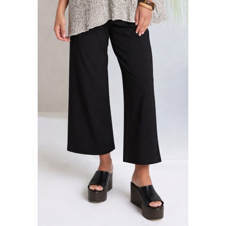 Naya Naya Black Wide Leg Pocket Trouser - Black