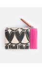 Caroline Gardner Mono Hearts Mono Looped Hearts Card Holder Coin Purse  