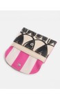 Caroline Gardner Mono Hearts Mono Looped Hearts Card Holder Coin Purse  