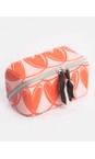 Caroline Gardner Pink Hearts Pink Linked Hearts Diagonal Cosmetic Bag  