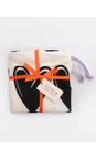Caroline Gardner Mono Hearts Mono Looped Hearts Cotton Drawstring Laundry Bag  