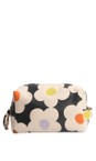 Caroline Gardner Multi Multi Flower Charcoal Large Travel Wash Bag  