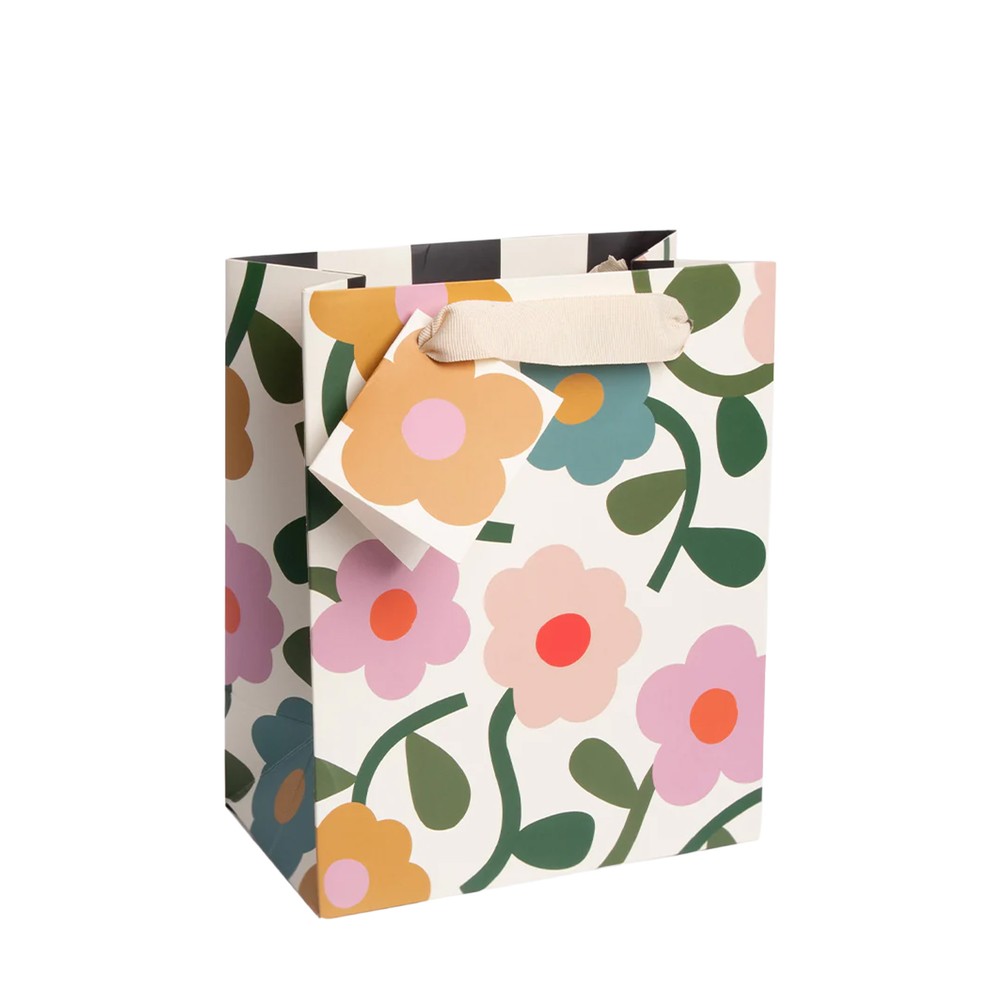 Caroline Gardner Multi Floral Medium Gift Bag Multi Floral