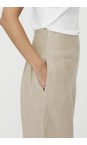 Masai Clothing Natural MaPenna Natural Linen Tapered Trouser  