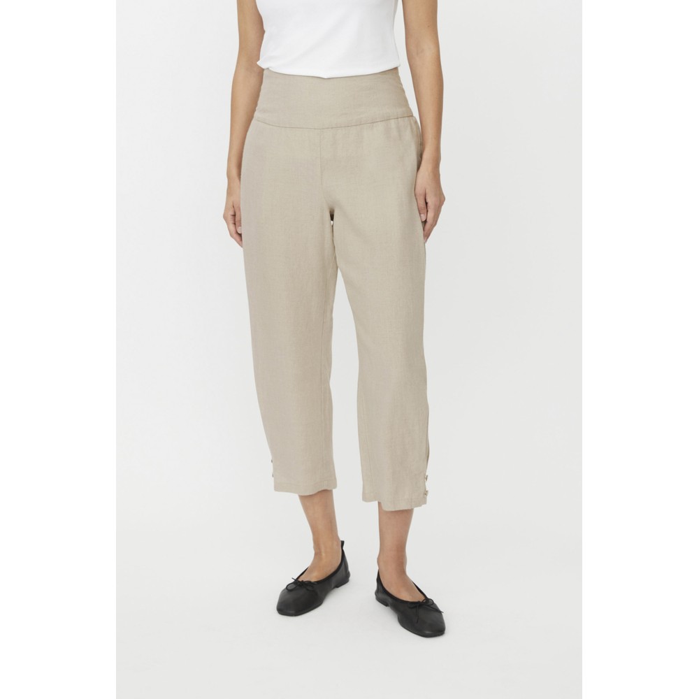 Masai Clothing MaPenna Natural Linen Tapered Trouser Natural