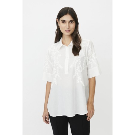 Masai Clothing MaGinovelle Embroidered Tunic - White