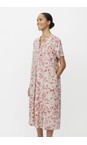 Masai Clothing Carmine MaNipani Carmine Print Linen Dress  