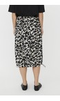 Masai Clothing Black  MaSteph Print Midi Skirt  