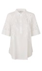 Masai Clothing White  MaGinovelle Embroidered Tunic  