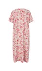 Masai Clothing Carmine MaNipani Carmine Print Linen Dress  
