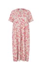 Masai Clothing Carmine MaNipani Carmine Print Linen Dress  
