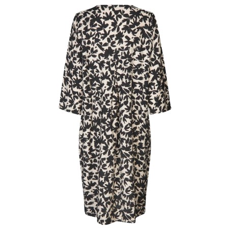 Masai Clothing MaNodetta Print Dress - Black