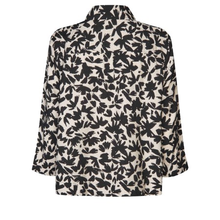 Masai Clothing MaIbilisan Print Shirt - Black