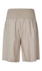 Masai Clothing Natural MaPinja Natural Linen Solid Short  