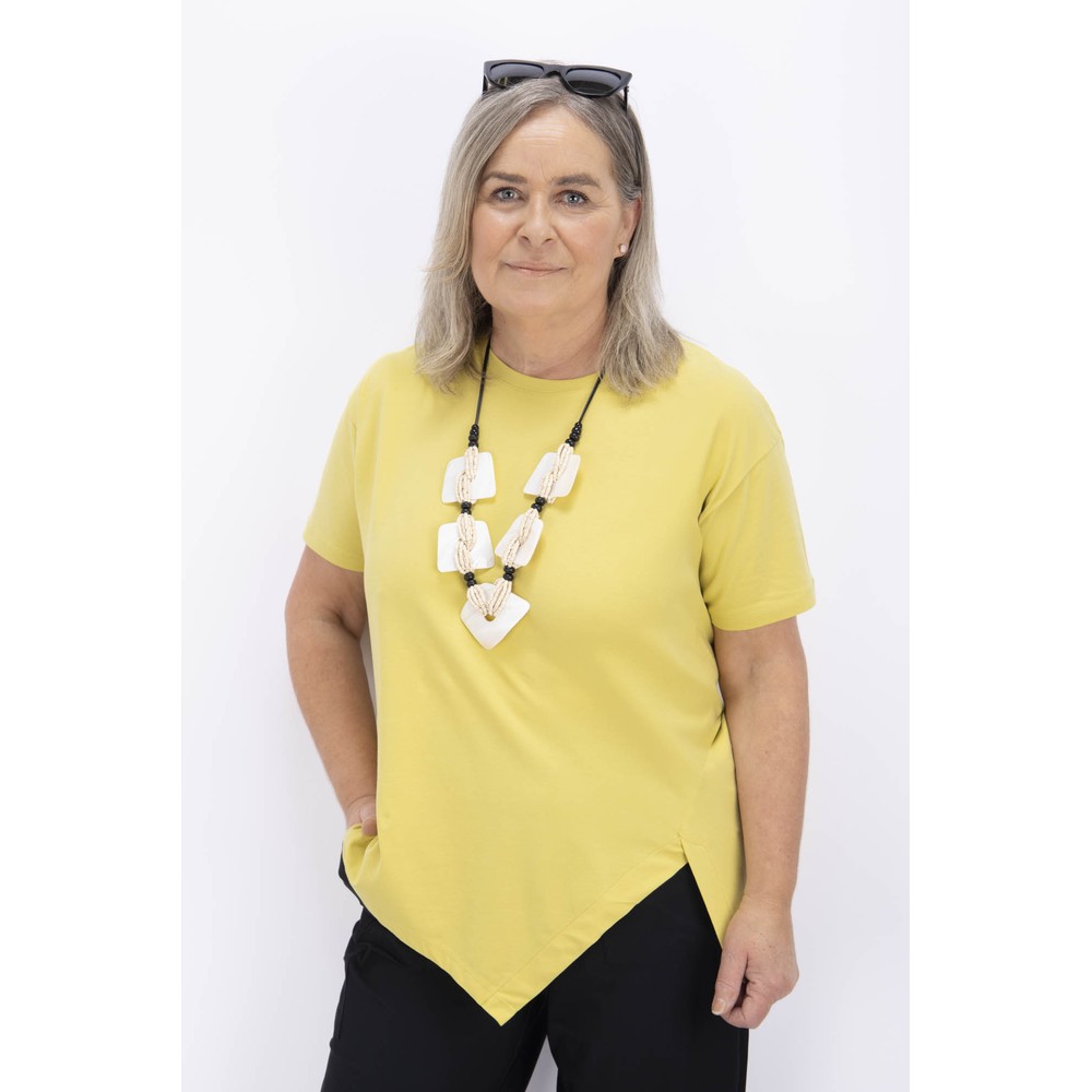 Naya Naya Oasis Detail Hem Jersey Top Oasis