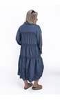 NOEN Sea Blue 62 Embroidered Denim Dress  