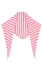 Gemini Label Accessories Pale Pink Triangle Neck Pale Pink Stripe SuperSoft Wool Scarf  