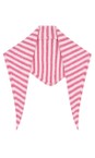 Gemini Label Accessories Pink Triangle Neck Pink Stripe SuperSoft Wool Scarf  