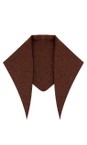 Gemini Label Accessories Chocolate Triangle Neck Chocolate Plain Supersoft Wool Scarf  