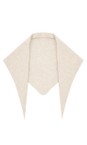 Gemini Label Accessories Cream Triangle Neck Cream Plain Supersoft Wool Scarf  