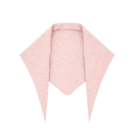 Gemini Label Accessories Triangle Neck Pink Plain Supersoft Wool Scarf - Pink