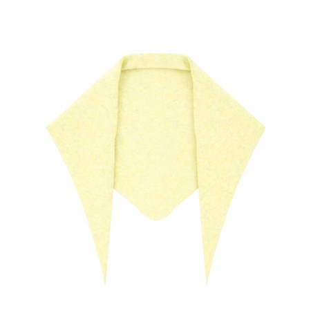 Gemini Label Accessories Triangle Neck Yellow Plain Supersoft Wool Scarf - Yellow