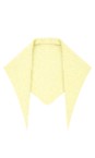 Gemini Label Accessories Yellow Triangle Neck Yellow Plain Supersoft Wool Scarf  