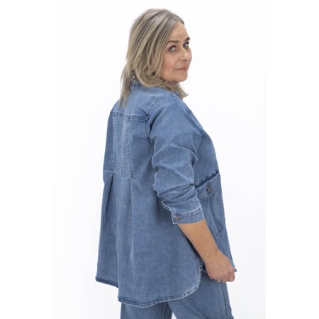 NOEN Denim Long Jacket - Blue
