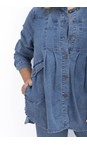 NOEN Pale Blue 61 Denim Long Jacket  