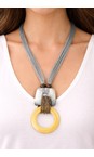Naya Lemon Naya Colour Loop Square Necklace  