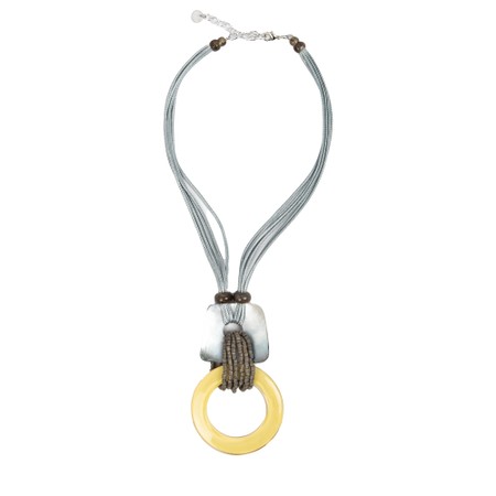 Naya Naya Colour Loop Square Necklace - Yellow