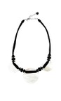 Naya Black / Off White Naya Shell Disc Necklace  
