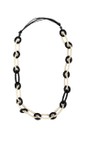 Naya Black / Cream Naya Two Tone Loop Necklace  