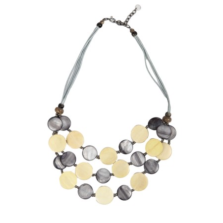 Naya Naya Colour Disc Bead Necklace - Yellow