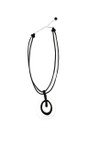 Naya White / Black Naya Two Tone Circle Necklace  