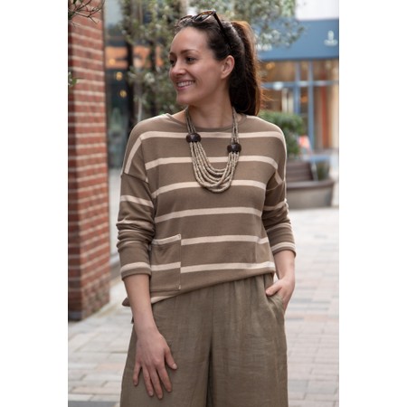 Naya Naya Multi String Bead Necklace - Grey