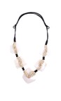 Naya Black / Stone Naya Angle Square Shell Necklace  