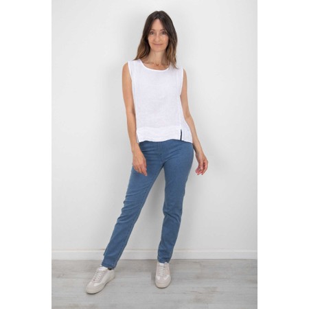 Robell Bella Light Denim Slim Fit Full Length Jean - Blue