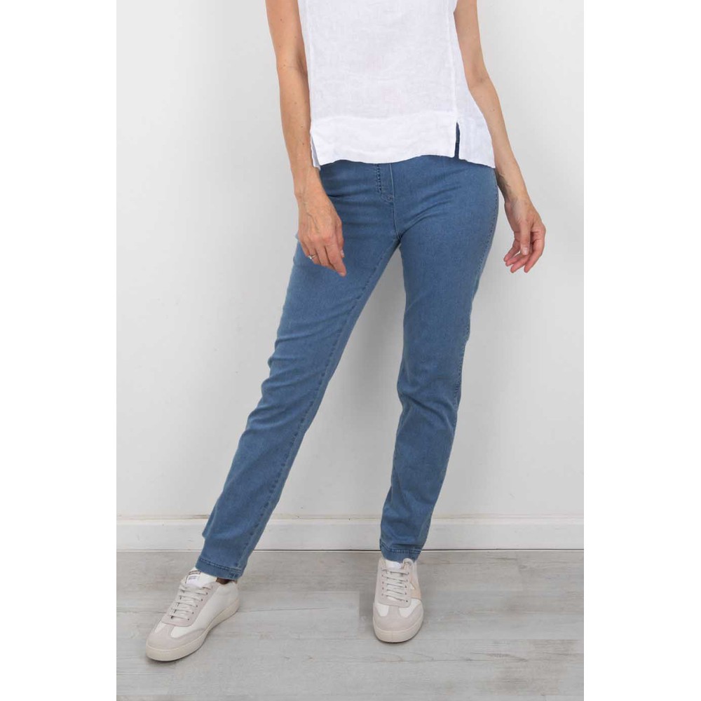 Robell Bella Light Denim Slim Fit Full Length Jean Light Denim