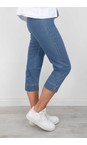 Robell Light Denim Marie 07 Light Denim Powerstretch Cropped Jean  