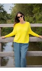 Amazing Woman Ochre Jodie Ochre Front Pocket Supersoft Knit Jumper  