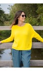 Amazing Woman Ochre Jodie Ochre Front Pocket Supersoft Knit Jumper  