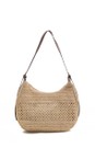 Gemini Label Accessories Linen Marbella Linen Woven Handbag  