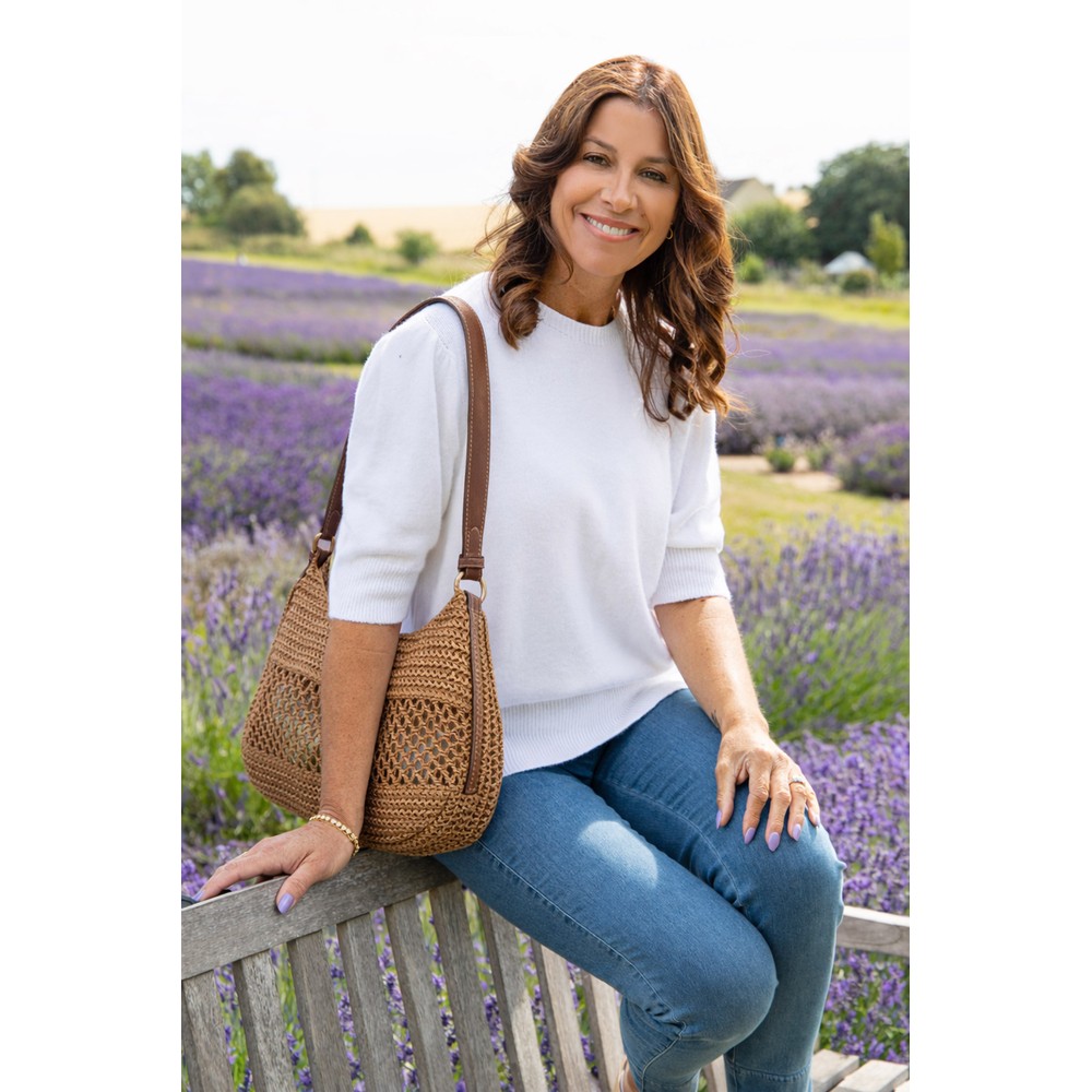 Gemini Label Accessories Marbella Natural Woven Handbag Natural