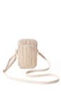Gemini Label Accessories Buttercream Acapulco Buttercream Woven Crossbody Bag  