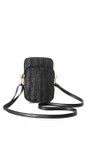 Gemini Label Accessories Ebony Acapulco Ebony Woven Crossbody Bag  